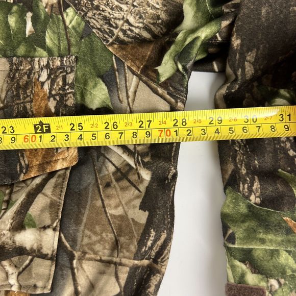 Walls Real tree Hardwoods Heavy Canvas Fleece Lined Hunting Coat Sz L Tall  Rips - Picture 7 of 16